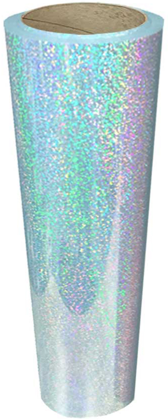 19IN Specialty Materials DecoSparkle Silver - Specialty Materials DecoSparkle Holographic Polyester Heat Transfer Film